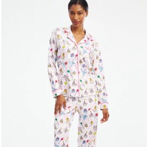 Roberta Roller Birthday Bonanza Long Sleeve Polo Pajamas size Med